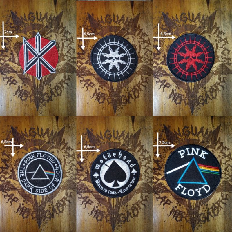 PATCH EMBLEM PATCH BORDIR JAHIT BAND METAL/PUNK|BISA COD