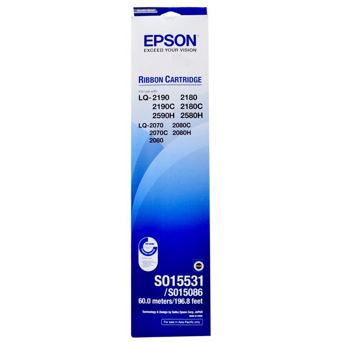 Ribbon Pita Epson Printer LQ2180 LQ2190 LQ 2180 LQ 2190 LQ-2180 LQ-2190 Printer Dotmatrix S015531