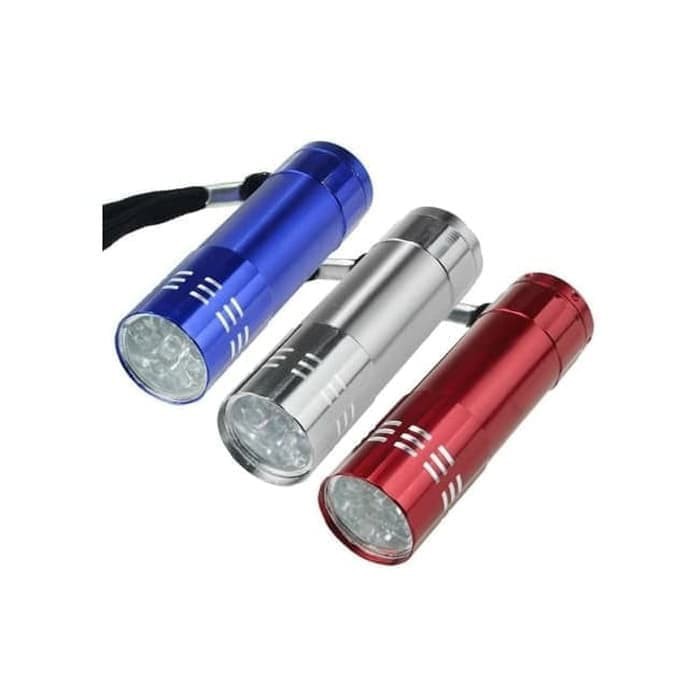 SENTER MINI 9 LED CAHAYA TERANG - MINI LED FLASHLIGHT