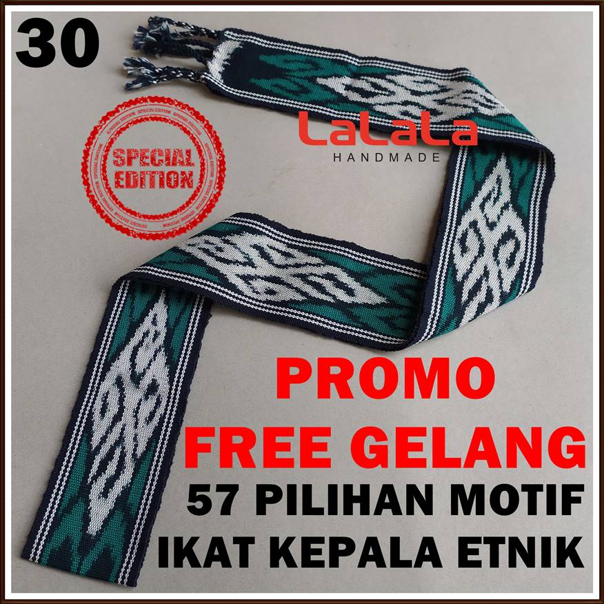 Ikat Kepala Tenun Etnik Motif Dayak Kalimantan Toraja Sumba Lombok Kain PROMO TERMURAH-2