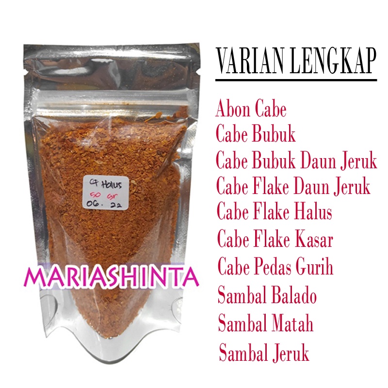 

(Beli 10 Gratis 1) Cabe Bubuk Flake Daun Jeruk Bumbu Tabur Premium MS2
