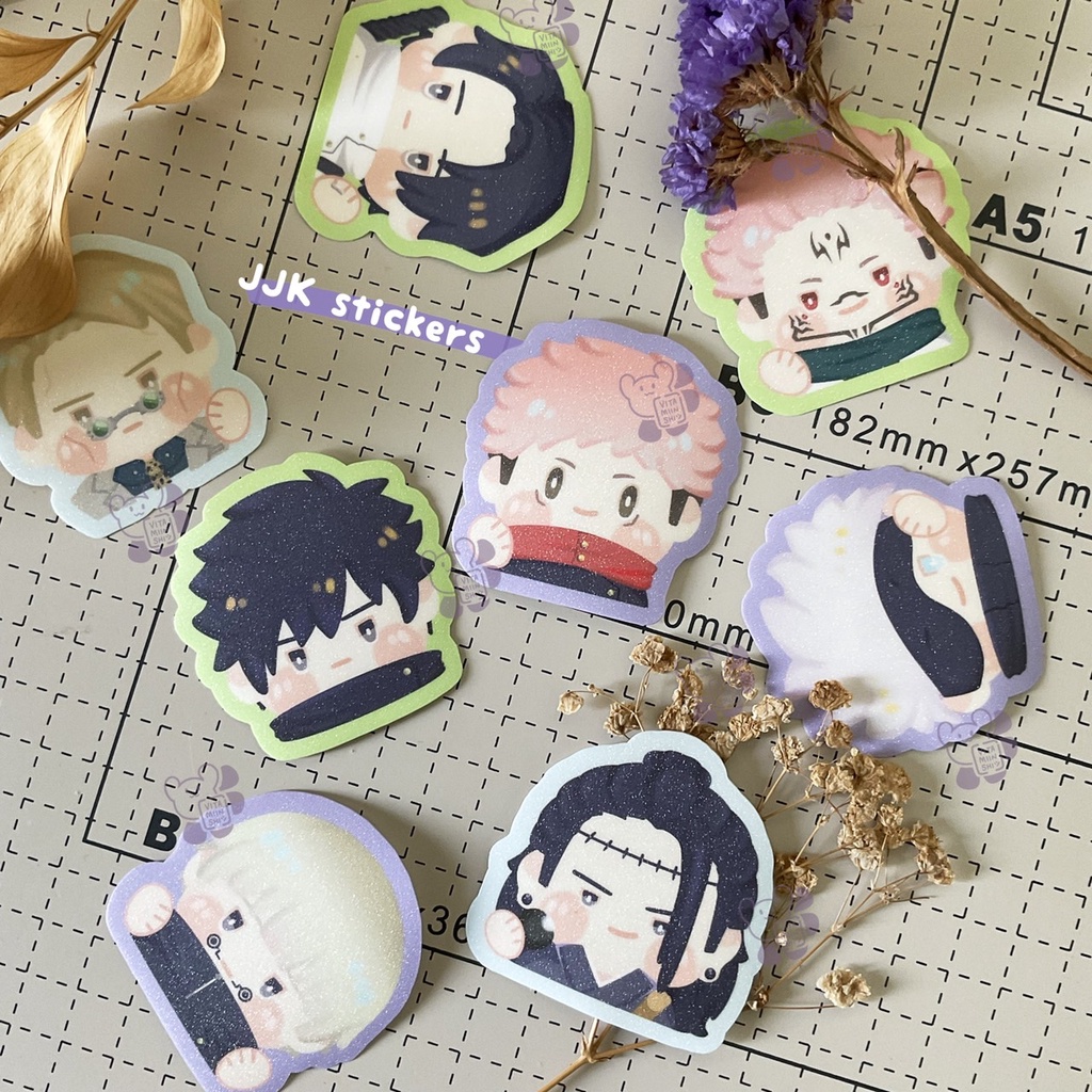 

Glitter Stickers JJK Jujutsu Kaisen