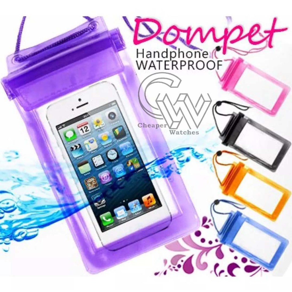 Cheaper-Kantong Pelindung HP Anti Air Hujan Berenang Sarung Phone Waterproof Bag Cas Pouch