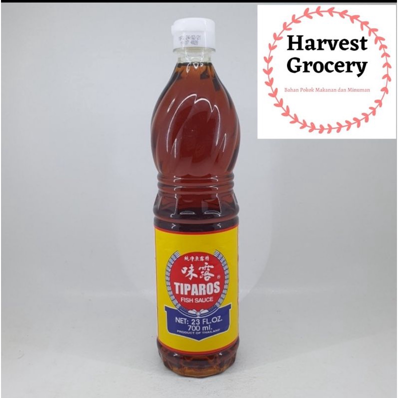 

Tiparos Fish Sauce ~ Kecap Ikan Tiparos Thailand Halal 700ml X 12 Botol