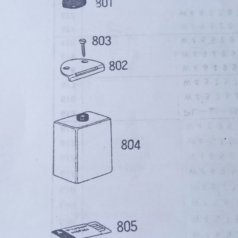 W-445508 Hinge / Engsel Mesin Jahit Post Bed