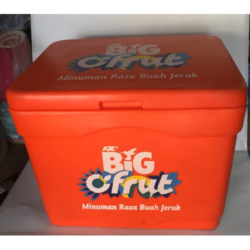 TOP KOTAK COOLER ICE BOX TEMPAT BOKS BOK ES SOSRO BIG COCA COLA BESAR - Orange- BIG FRUIT terbaik