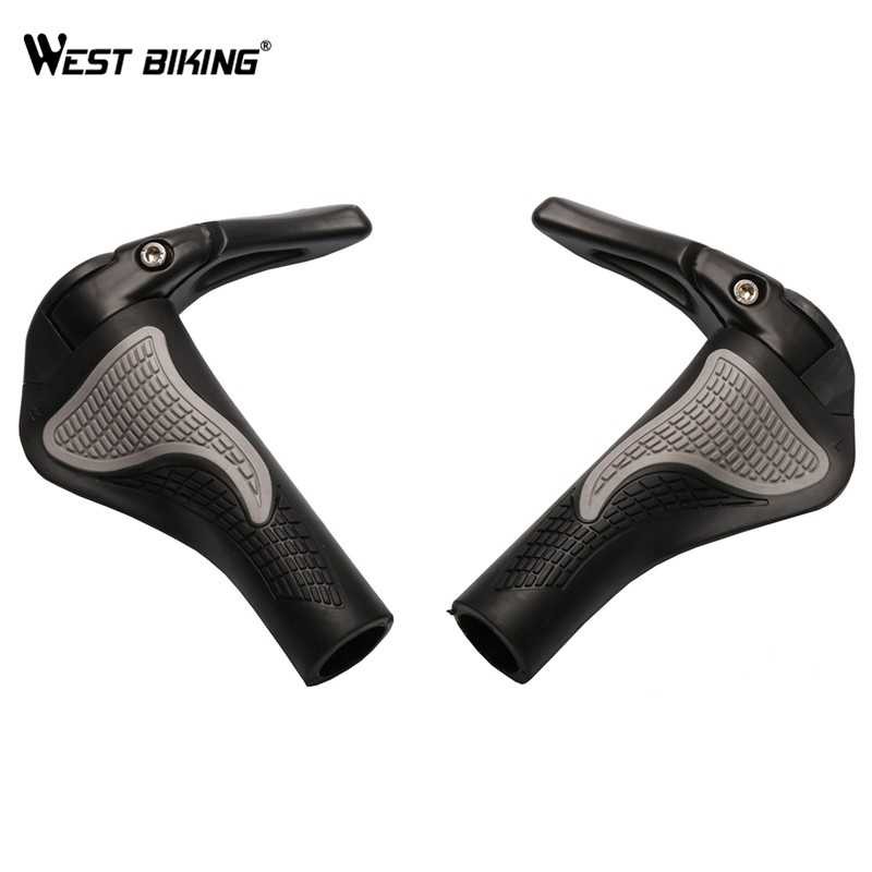 Hanfat Hand Grip Sepeda MTB BMX Lipat Hitam 1set kanan kiri