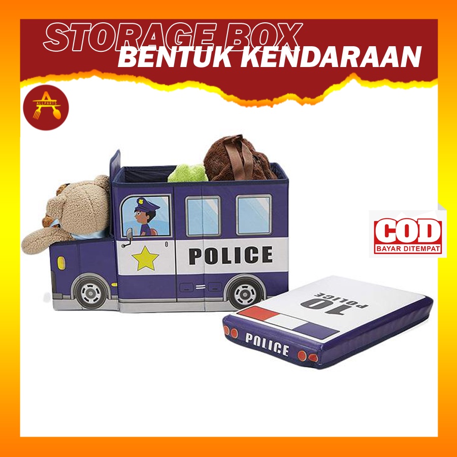 Box Kotak Tempat Penyimpanan Serbaguna Multifungsi Bus N263 Kotak Penyimpanan Box Wadah Mainan Anak