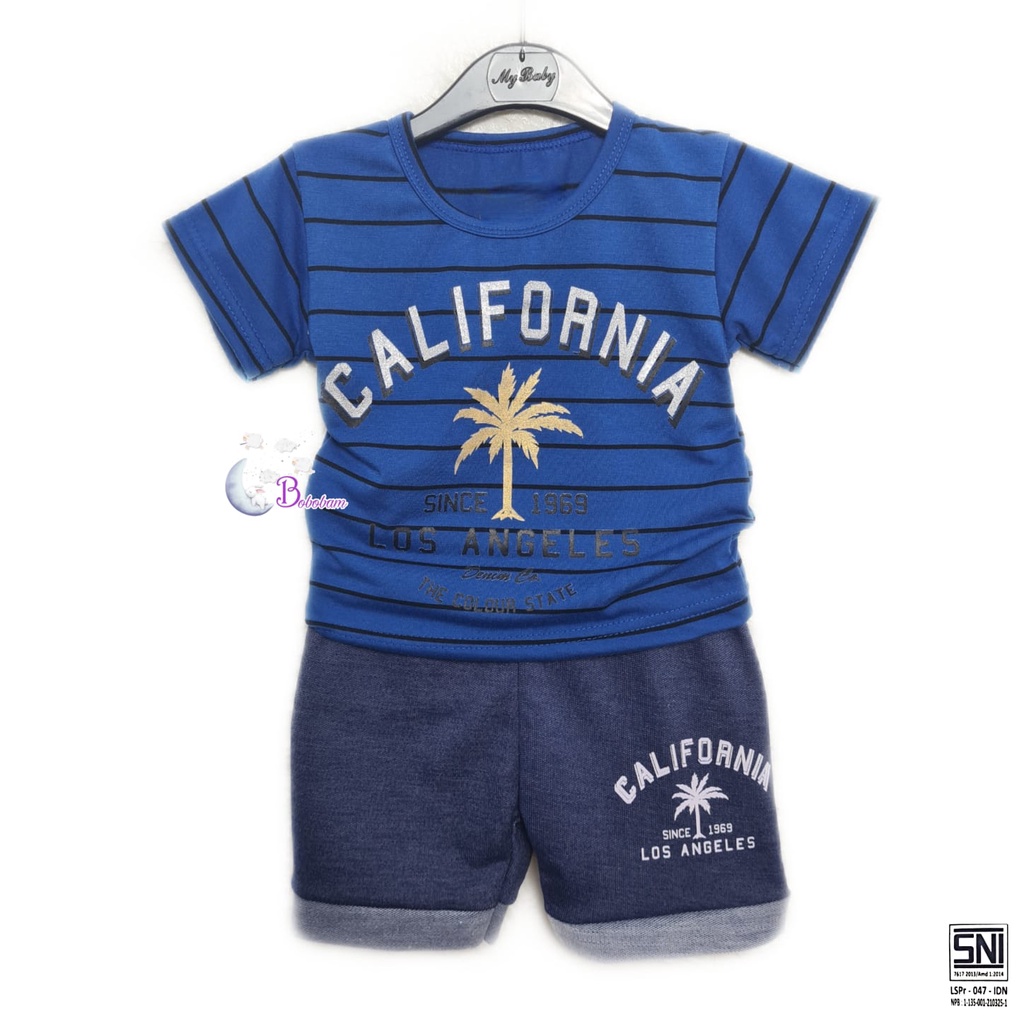 BAJU BAYI ECER CASUAL KASUAL SETELAN ANAK CALIFORNIA SALUR / SETELAN ANAK HARGA GROSIR