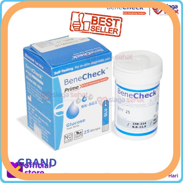 Jual Benecheck PRIME- Test Strip Gula Darah ( Strip Alat Cek Kesehatan ...