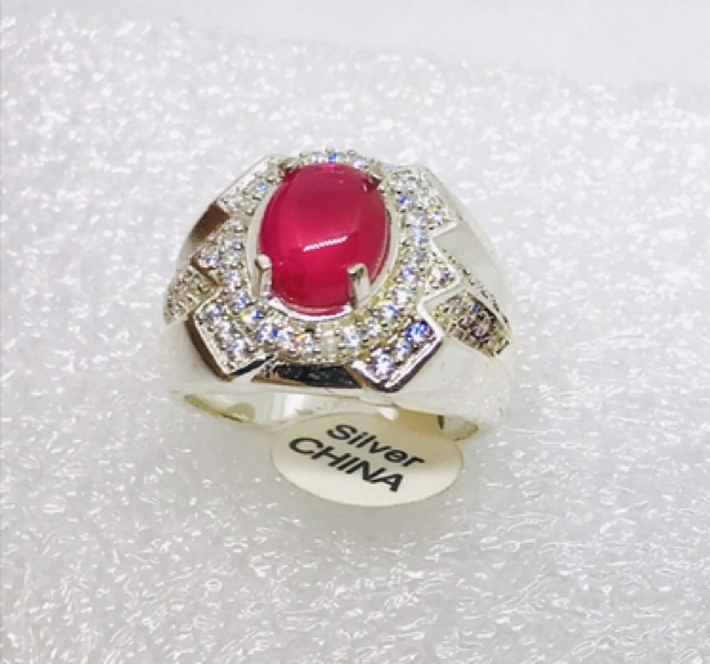 Cincin permata //cincin rubby//cicin pria//cincin cowok//cincin kecubung