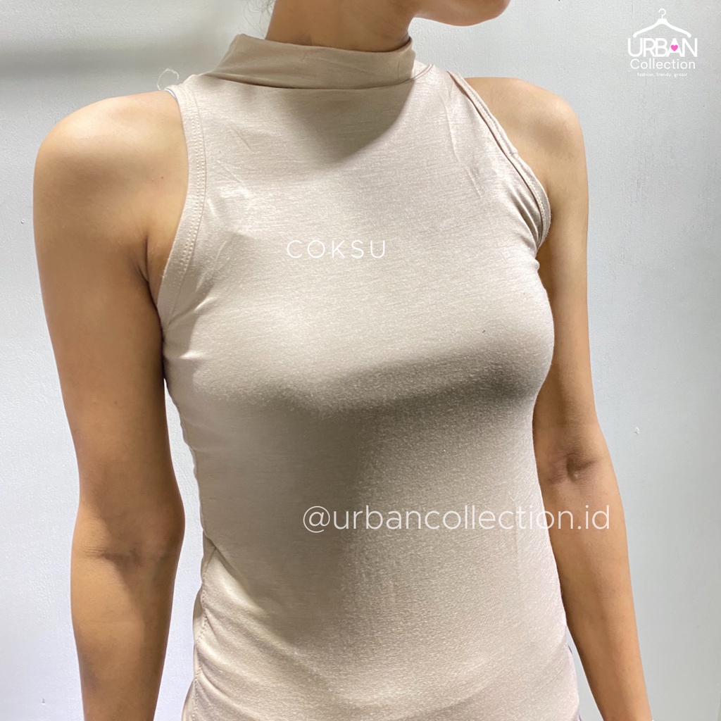 TURTLENECK [ ALLSIZE ] daleman wanita tangan bolong / tanktop turtleneck / daleman lehertinggi