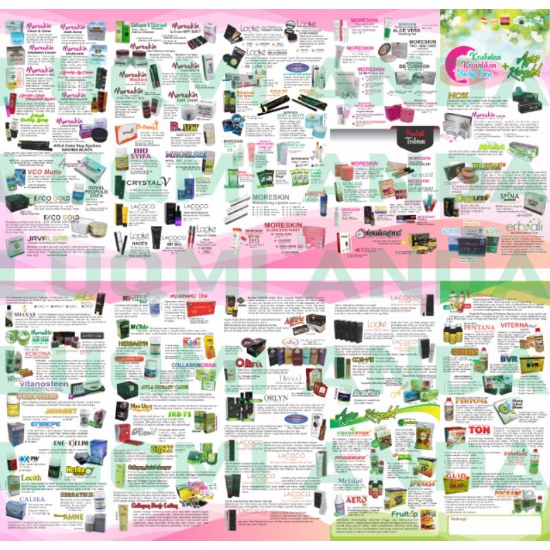 Brosur produk nasa terbaru, lengkap 2021