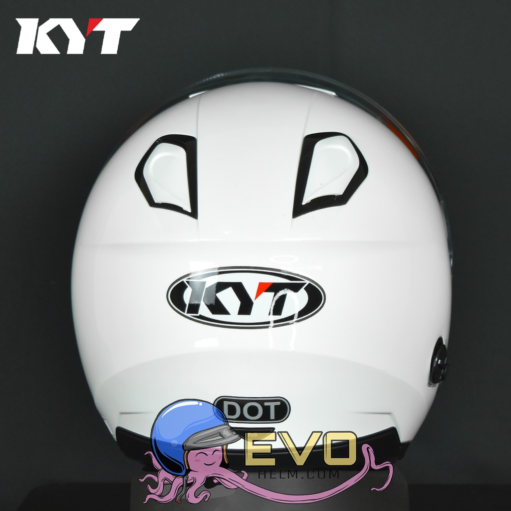 HELM KYT KYOTO_SOLID - WHITE (SINGLE VISOR)