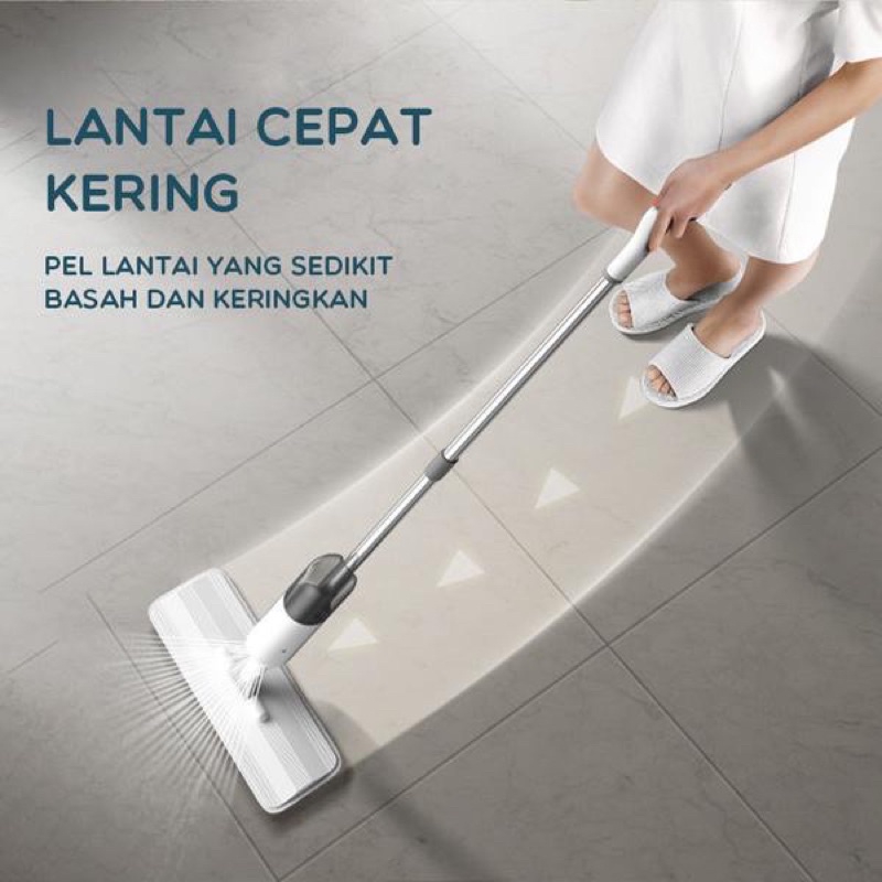 ALAT PEL LANTAI UNLTRA MOP WATER SPRAY MOP MICROFIBER PUMP SAMONO SCM 001