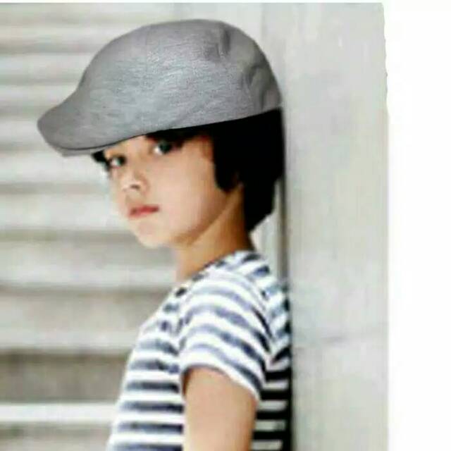 Topi flatcap  topi kodok anak