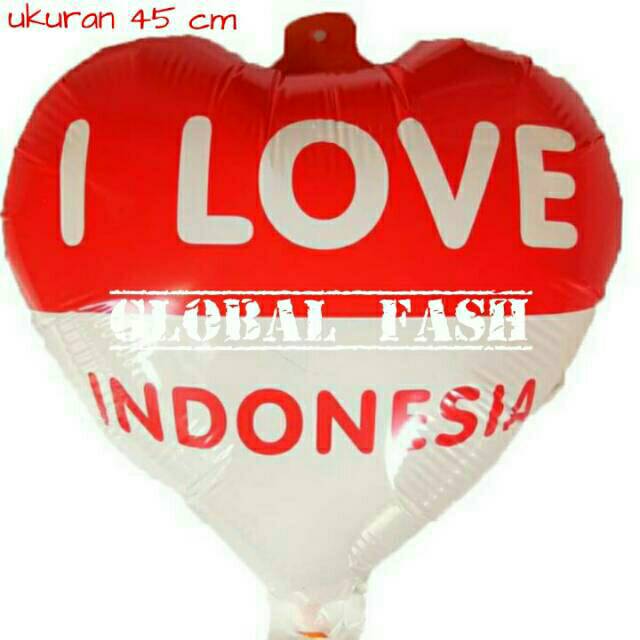 Jual Balon Foil Hut Ri Besar Balon Foil Merah Putih Balon Agustusan Balon Hati Balon