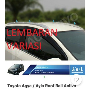 Roof Rail Activo Toyota Agya / Ayla (Colour by Request)