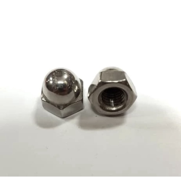 Cap Nut M6 304 stainless steel anti karat Mur topi 6mm kunci baut 10