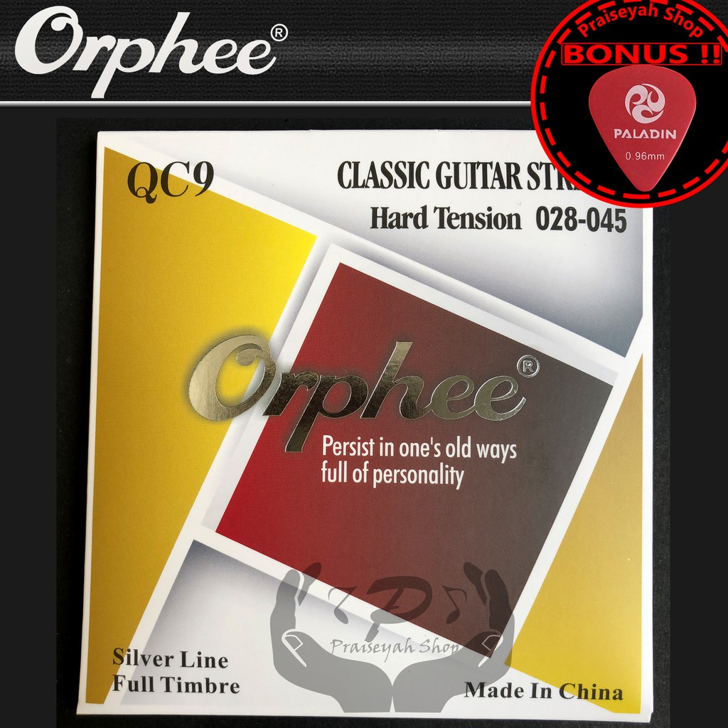 Senar Nylon Gitar Akustik Klasik Orphee QC9 Original QC 9 Nilon