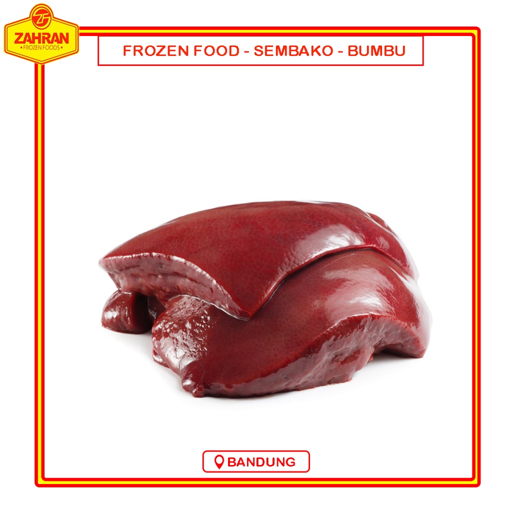 

Hati Sapi Potong 500gr Premium Frozen Murah Bandung