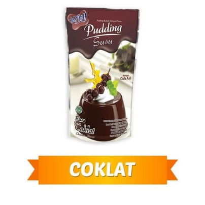 nutrijel PUDING susu rasa COKLAT 145gr