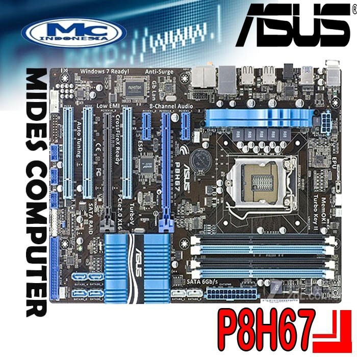 MOBO Motherboard LGA 1155 P8H67 ATX