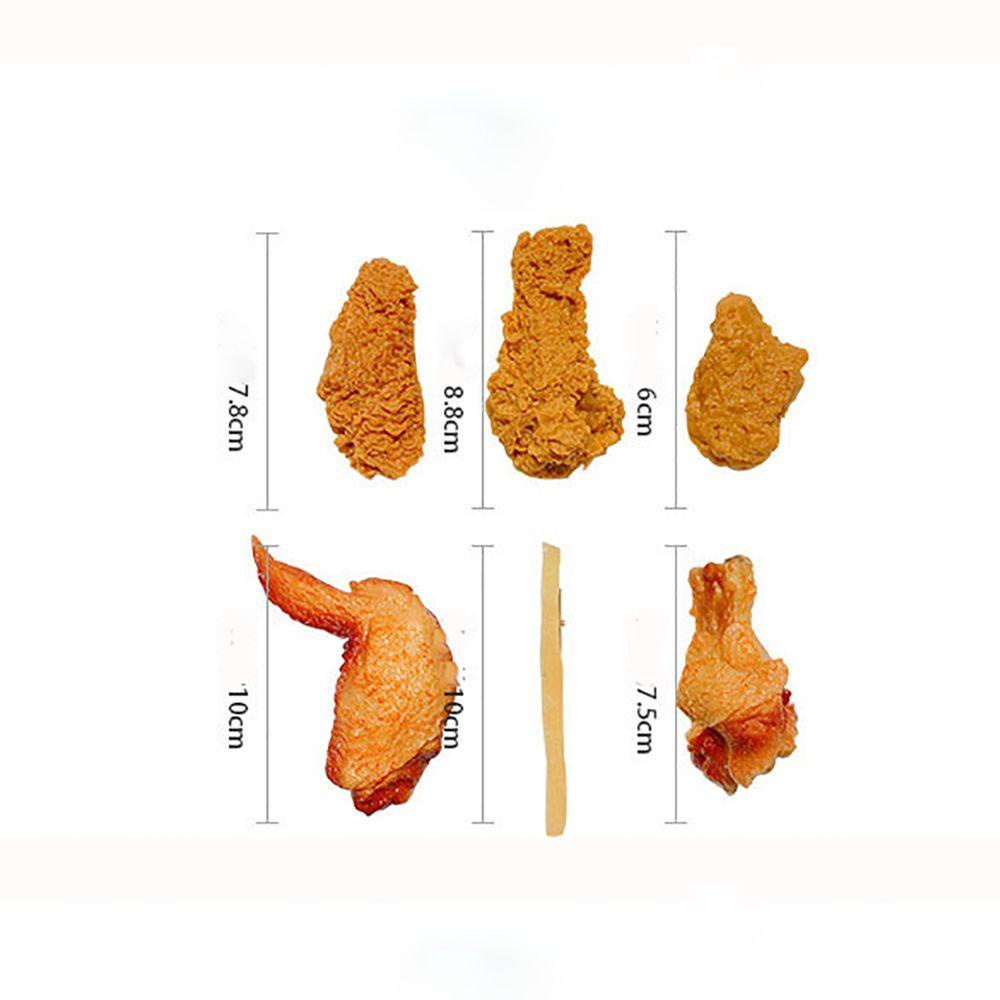 Jepit Rambut Fast Food Agustina Lucu Unik Sayap Ayam French Fries Perempuan Cewek Korea Style Barrettes