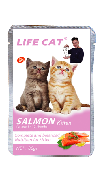 LIFE CAT Pouch 85gr Wet Cat Food / Makanan Kucing Basah 85Gr