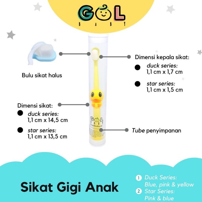 GOL Baby Sikat gigi anak bulu halus dan lembut 10.000 Bulu Halus