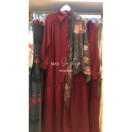 Wearing Klamby Nancy Dress mix Canary Scarft