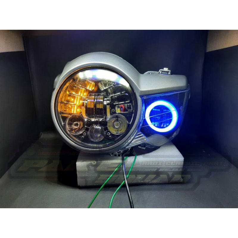 Headlamp Tiger Revo lampu Tiger Revo lampu Tiger pece set daymaker 16led dan daymaker mini