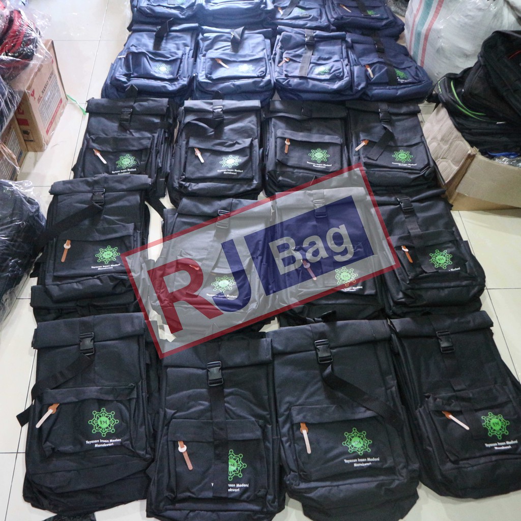 Ransel Gendong Seminar Kit Custom Sablon Bordir Tas Punggung Souvenir Hadiah Awet Berkualitas