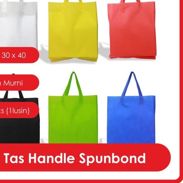 

GOODIE BAG SPUNBOND HANDLE LUSINAN 30x40 / Tas Belanja (HIjau Tua)