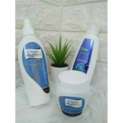 Rangkaian Perawatan Rambut Anti Ketombe Clear and Fresh My Way Shampo Spray dan Cream Stylish