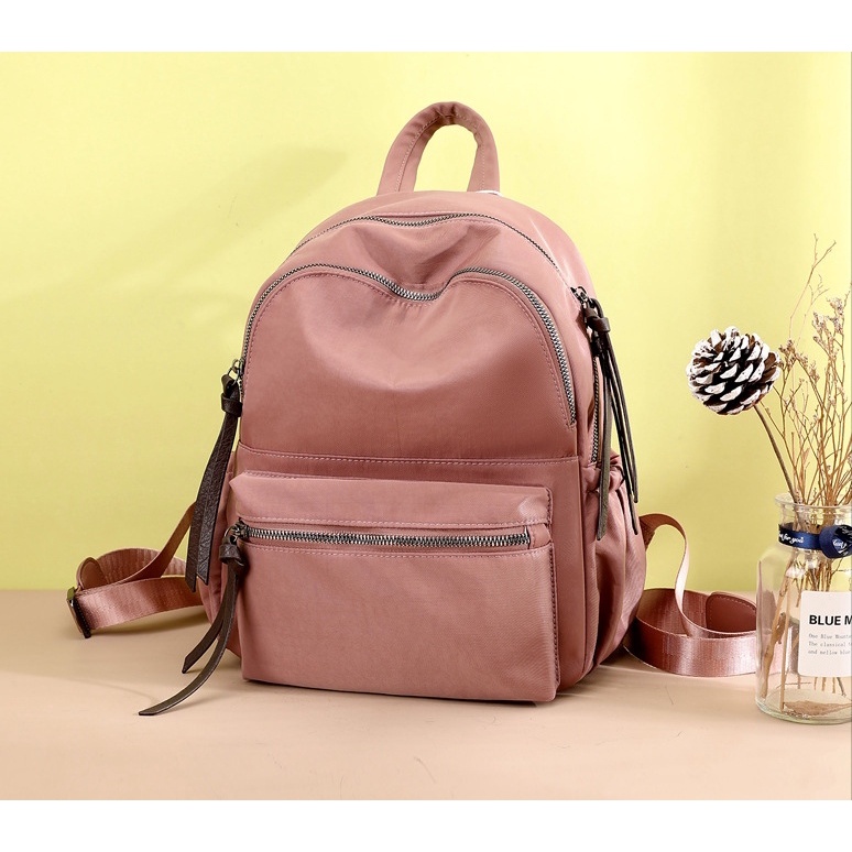 TAS RANSEL WANITA 3 RESLETING ANTI AIR LUSCA TA454P3 MINI BACKPACK CEWEK KOREA KEKINIAN GENDONG PUNGGUNG MURAH KECIL PREMIUM IMPORT BATAM