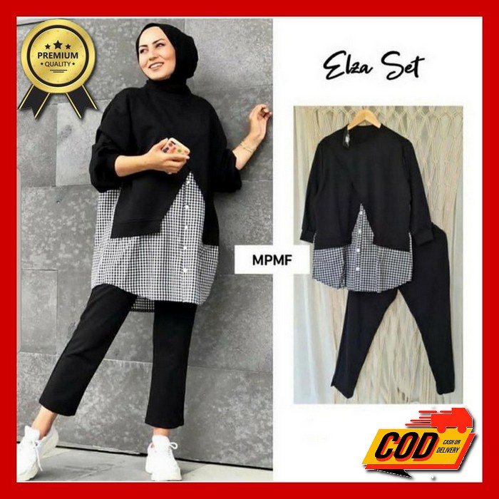 Setelan Cewek Dewasa Kekinian One Set Lengan Pendek Pakaian Remaja Dewasa Terbaru 2021 Set Tika Elza
