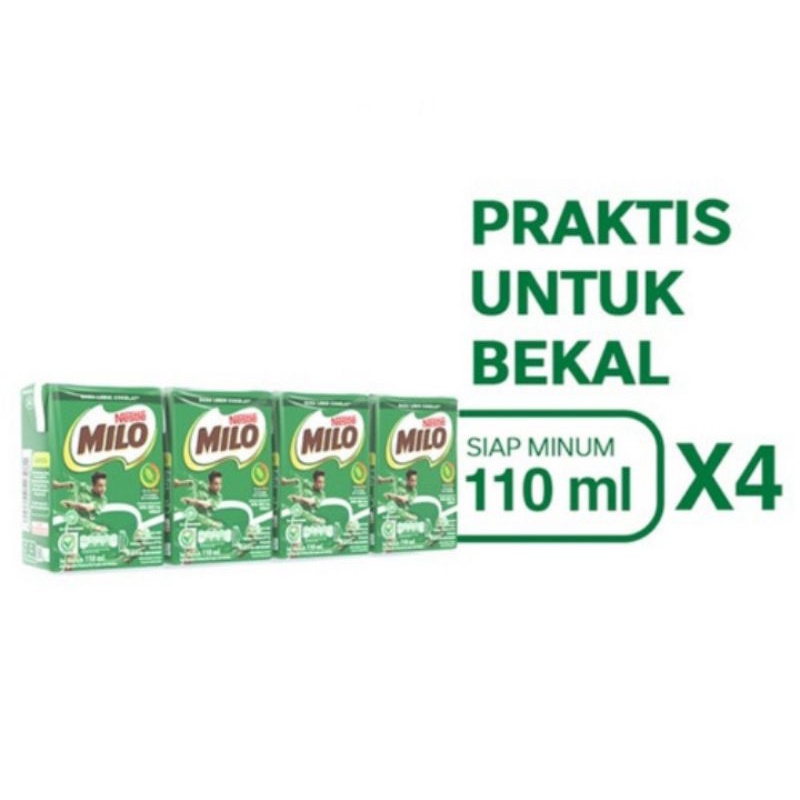 

MILO UHT 110 ML / 4PCS SUSU COKELAT