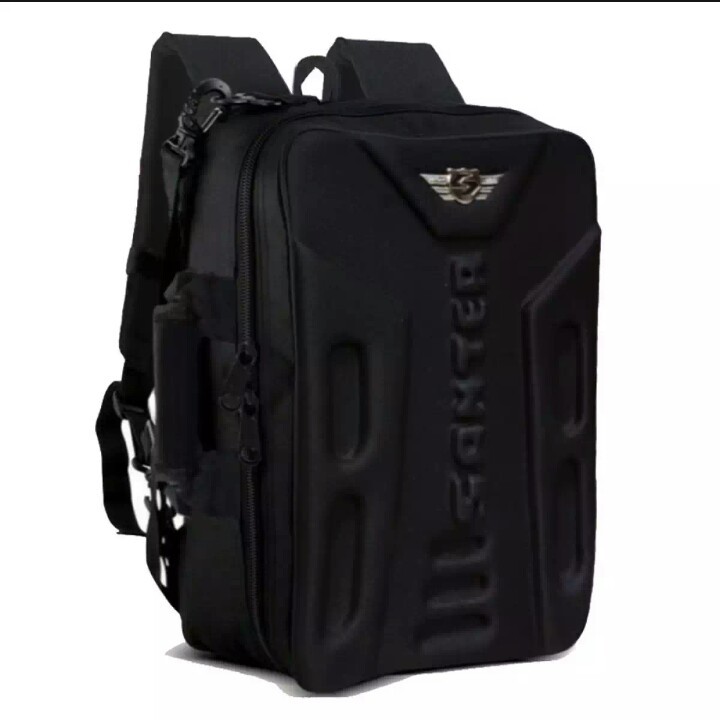 Santer tas ransel multifungsi tas fashion tal laptop - black