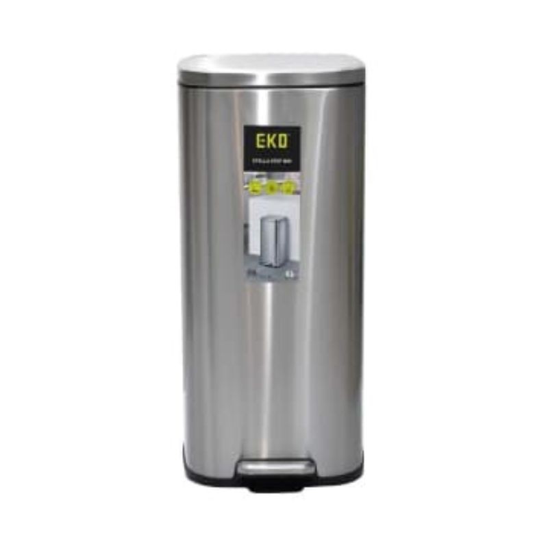 Eko 30 Ltr Tempat Sampah Stainless Fpp - Silver
