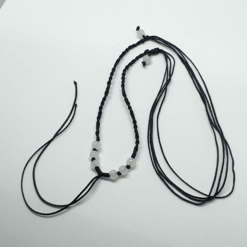Kalung Tali Rajut Kalung Tali Giok Bahan Membuat Kalung Warna Hitam