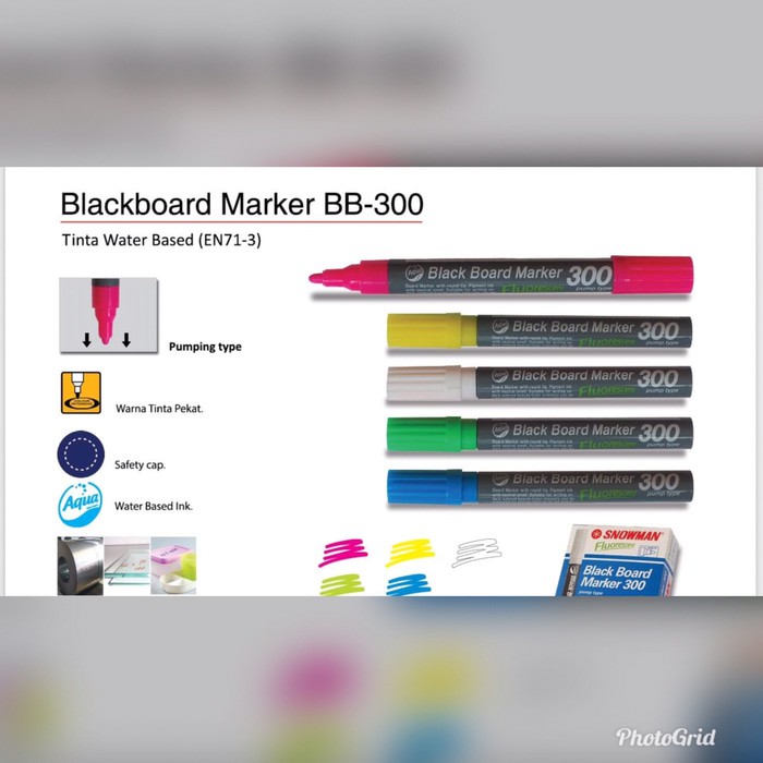 

Keren!! Snowman Blackboard Marker BB-300 ORI