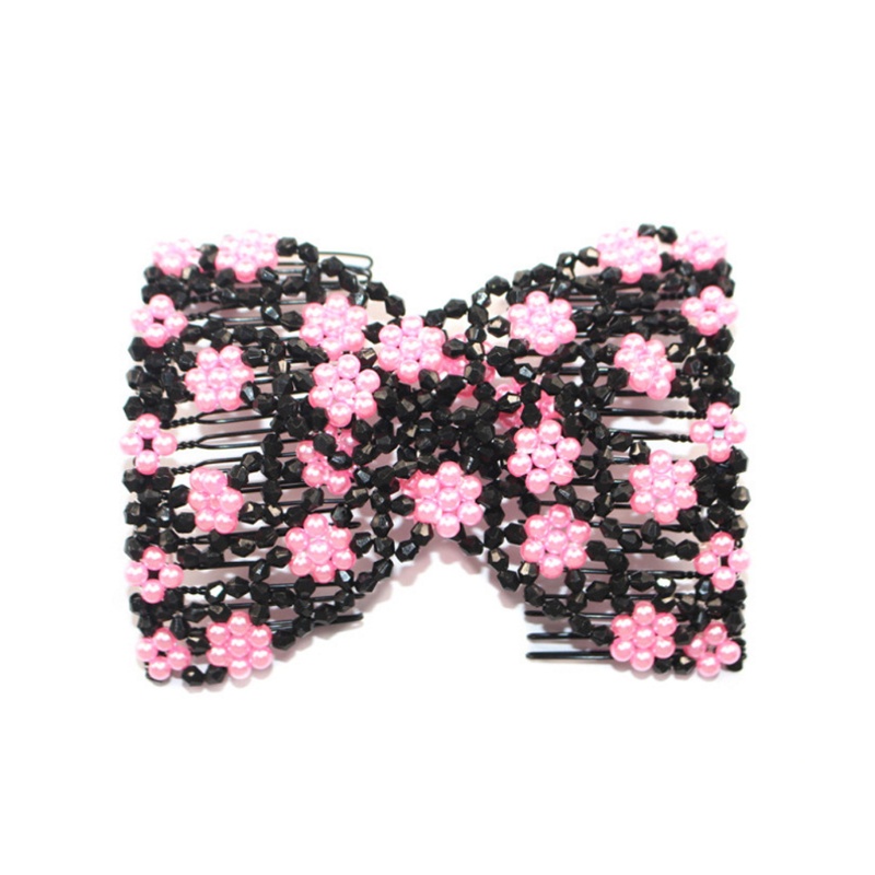 Siy Sirkam Ganda Elastis Hias Manikmanik Untuk Aksesoris Rambut Wanita Diy