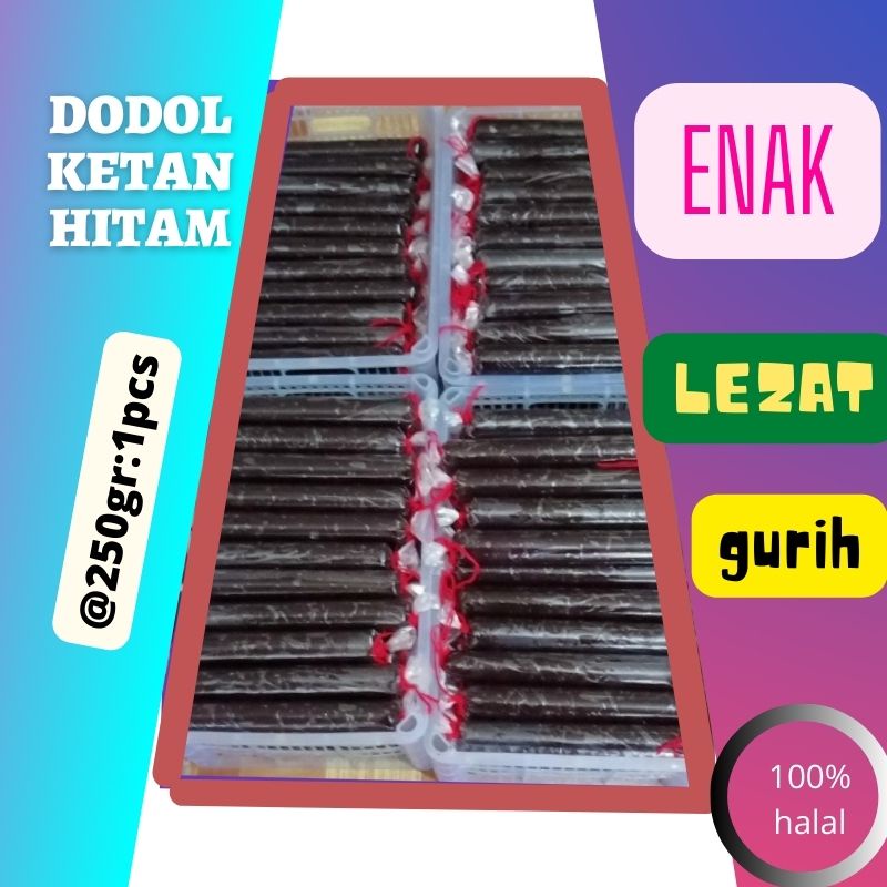 

DODOL KETAN HITAM KHAS BETAWI @250gr:1pcs