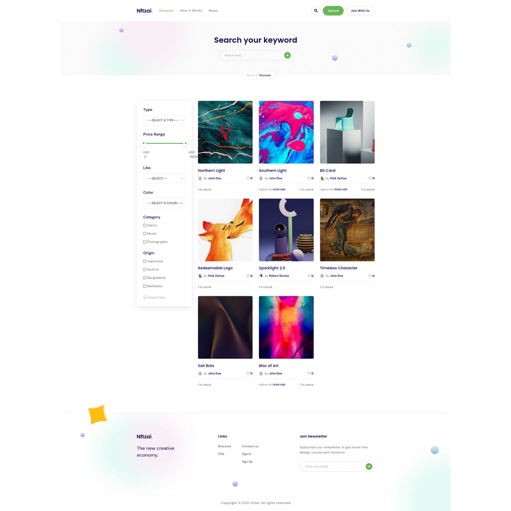 Aplikasi Source Code NFT Buy/Sell Marketplace Laravel Framework