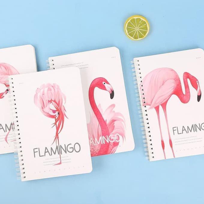 

NOTEBOOK FLAMINGO JILID SPIRAL / BUKU CATATAN BERGARIS LUCU PROMO
