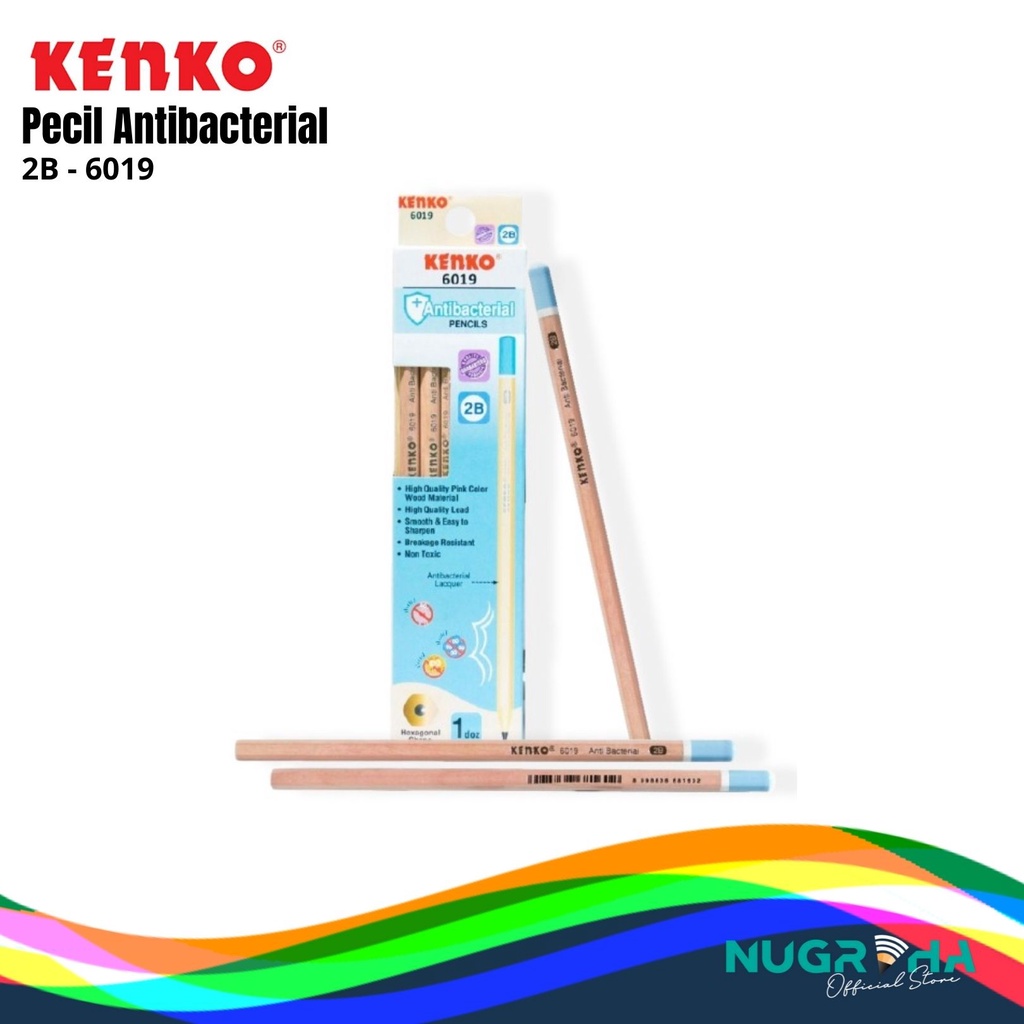 

Pensil Kenko 2B 6019 Antibacterial (1 PACK)