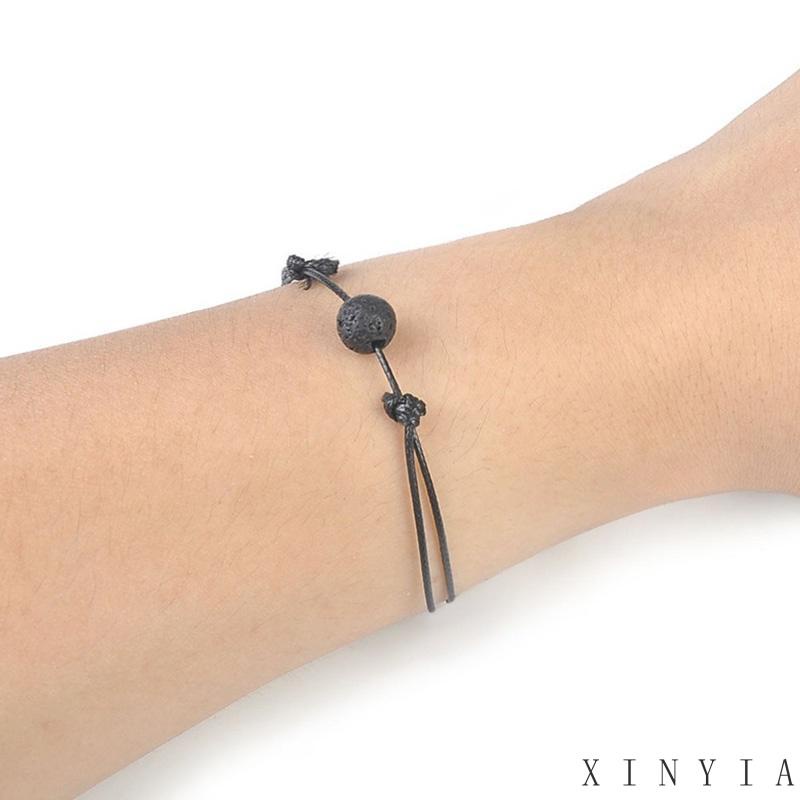 Xia.id Gelang Kaki Anyaman Tali Adjustable Gaya Retro Simple Aksesoris Pria / Wanita