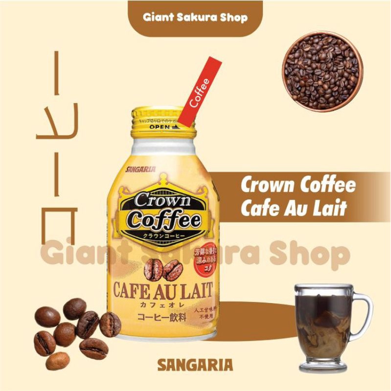 

Sangaria Crown Cafe Au Lait Drink / minuman jepang / kopi jepang / kopi impor / minuman ringan