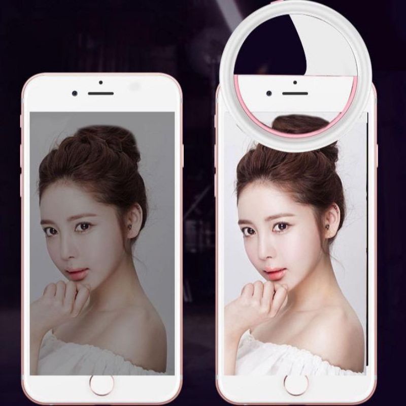 Ring Light Selfie LED / Lampu selfie Bulat untuk kamera camera hp Flash charm eyes Led